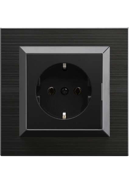 Quantum Siyah Topraklı Priz
