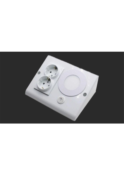 Inteknoloji Mutfak Dolap Altı Tezgah Prizi LED Spot (Beyaz) Işık Rengi Beyaz