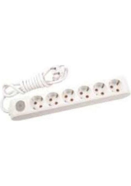 Multilet 6 Lı Anahtarlı 3 -M Kablolu Grup Priz 90117603 Kablo P Viko