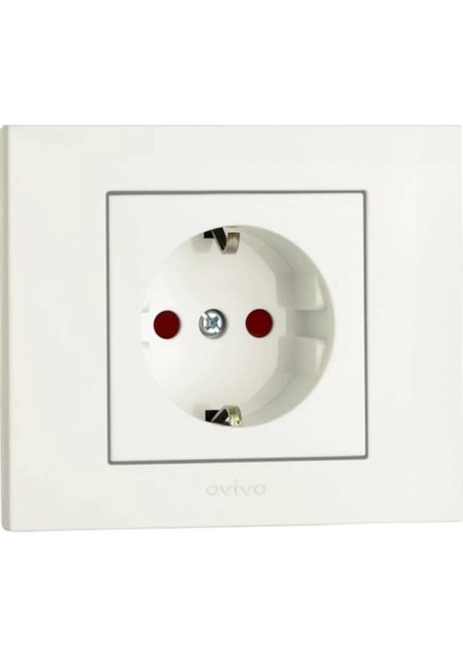 Grano Beyaz Çocuk Korumalı Topraklı Priz