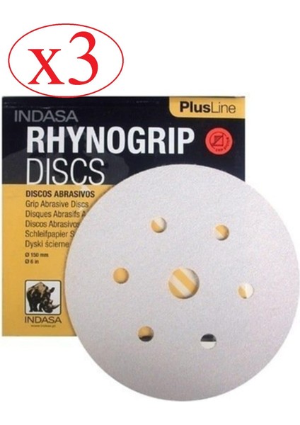 Rhyno Cırtlı Disk Zımpara P80 3 Adet