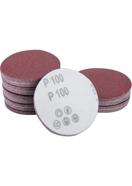 100 Adet 115 mm Yedek Cırt Zımpara (60 Kum)