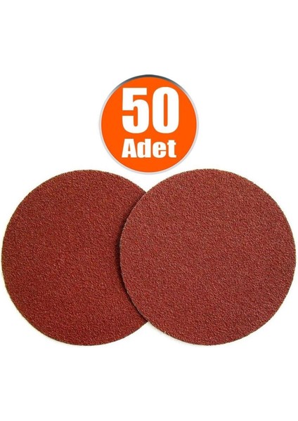 50 Adet Cırt Zımpara 115 mm Spiral Avuç Taşlama 220 Kum