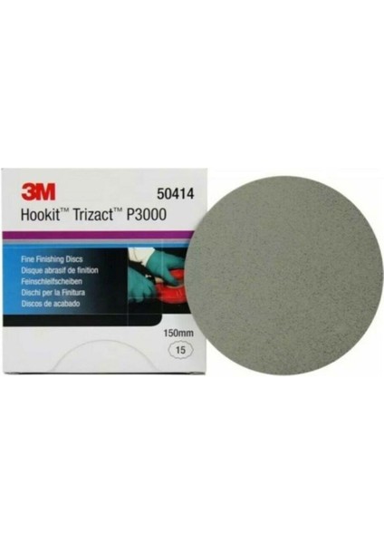 3m 50414 Trizact Hookit P3000 Hassas Finisaj Diski Zımparası 150MM (1 Adet)