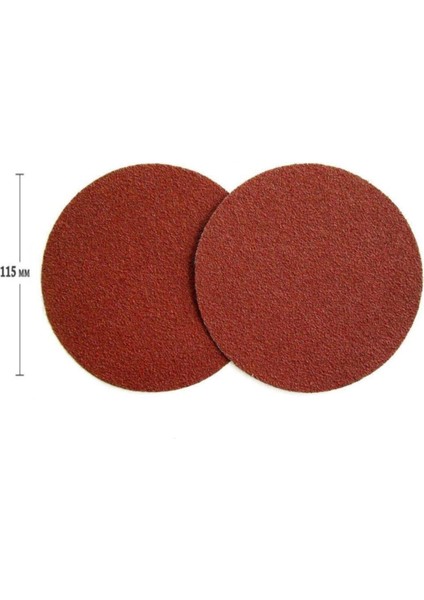 50 Adet 115 mm Yedek Cırt Zımpara (100 Kum)
