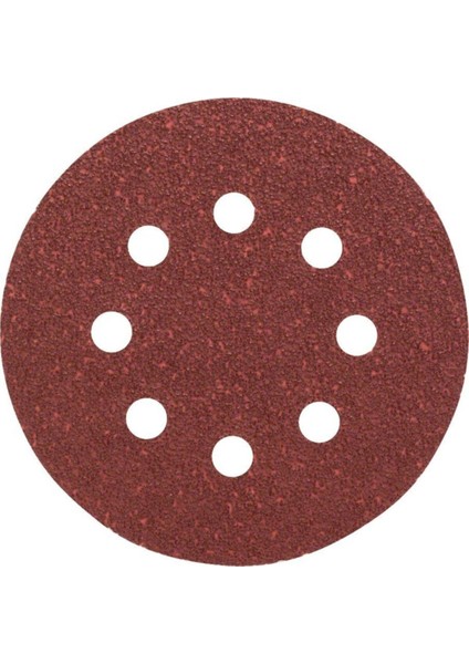 - Eksantirik Zımpara Kağıdı 5'li, 125 mm 40 Kum 8 Delik