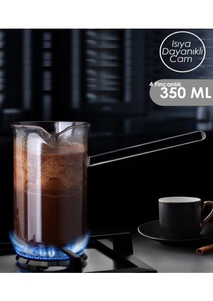 Pega Home Borosilikat Ateşe Da Lı Cam Cezve FMA08534