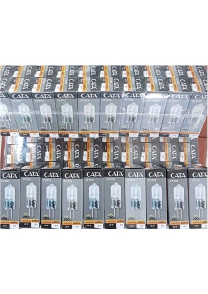 50 Adet 12V 20W G4 Avize Ampülü