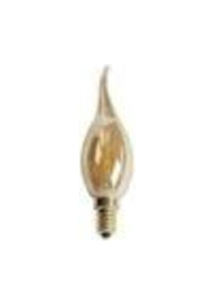 6 Adet CT-4281 4W E14 Rustik LED Dekoratif Kıvrık Buji Ampul