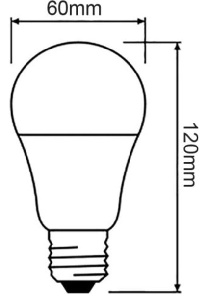 LED Ampul 1521 Lümen 13W E-27 6500K Beyaz 10 Adet 13W