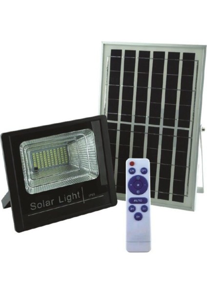 100W Kumandalı Solar Güneş Enerjili Sokak Armatürü Beyaz Işık CT-4648