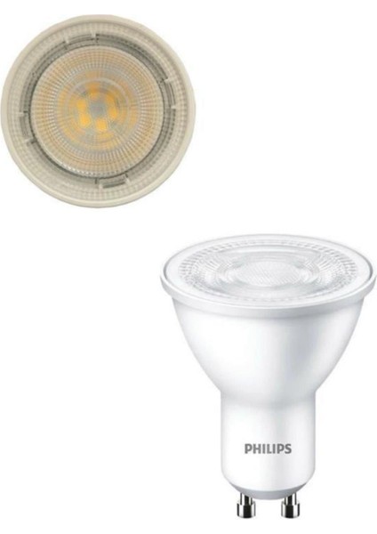 Essensial 4,7W-50W GU10 LED Spot Ampul Ilık Beyaz 10 Adet