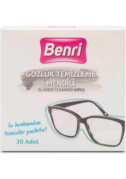 Gözlük Temizleme Mendili 30'lu