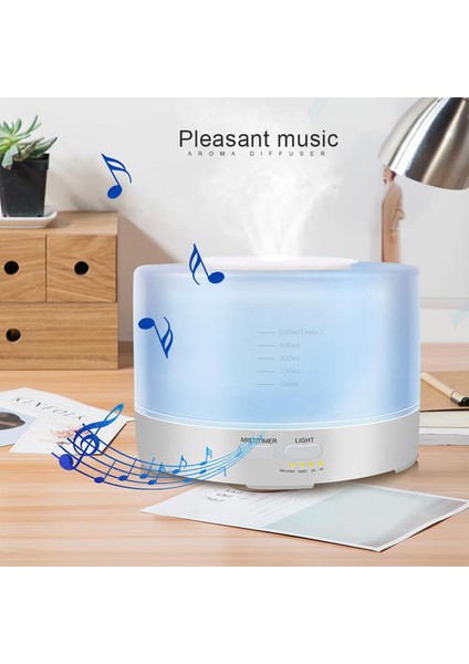 500 ml Bluetooth Müzik Aroma Difüzör LED Renk Değiştirme 12 W Ev Ultrasonik Nemlemdirici (Yurt Dışından) fiyatları