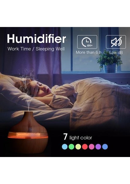 300ML USB Hava Elektrikli Aroma Difüzör Mist Ahşap Tahıl Yağı Aromaterapi Mini Araba Ev Ofisi Için 7 LED Işık Nemlemdirici (Yurt Dışından) fiyatları
