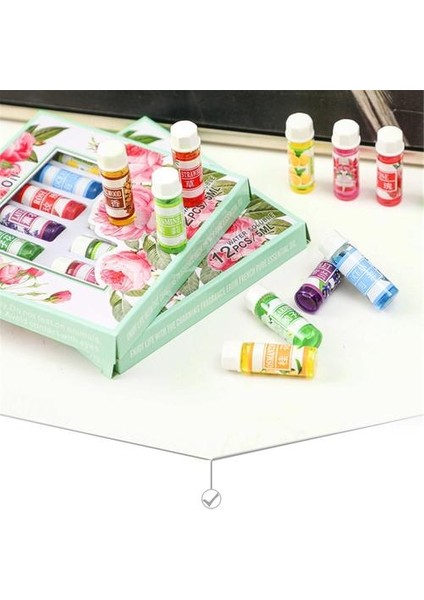 5 ml * 12 Suda Çözünür Çiçek Meyve Uçucu Yağ Seti Hava Fragrance Lamba Hava Aroma Difüzör Için Stres Rahatlatmak Nemlemdirici (Yurt Dışından)