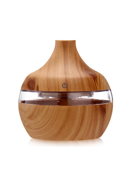 Hava Ev Temel Aroma Yağı Difüzör Ultrasonik Ahşap Tahıl Mist Makinesi Akıllı Dokunuşlu USB Humidificador Nemlemdirici (Yurt Dışından)