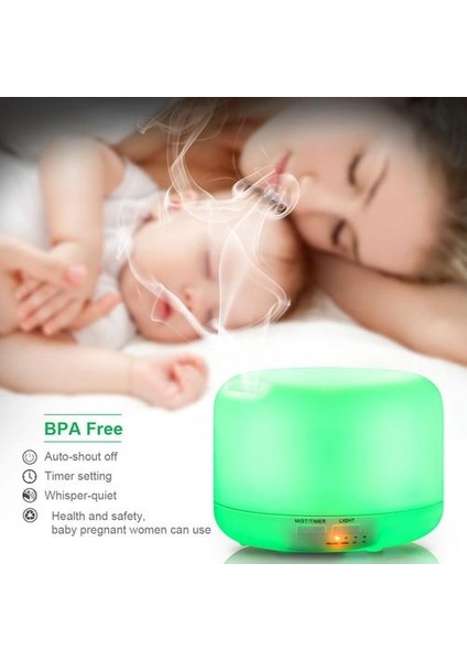 Yüksek Kalite 300 ml Ultrasonik Hava Aroma Uçucu Yağ Difüzör Aromaterapi Temel 7 Renkli LED Işıkları Nemlemdirici (Yurt Dışından) fırsatları