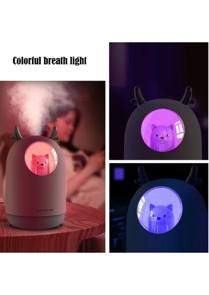 300 ml Pet Ultrasonik USB Hava Zamanlama Aroma Uçucu Yağ Difüzör Serin Mist Maker Sisleyici Oda Araba Için Işık ile Nemlemdirici (Yurt Dışından)