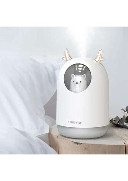 300 ml Pet Ultrasonik USB Hava Zamanlama Aroma Uçucu Yağ Difüzör Serin Mist Maker Sisleyici Oda Araba Için Işık ile Nemlemdirici (Yurt Dışından)