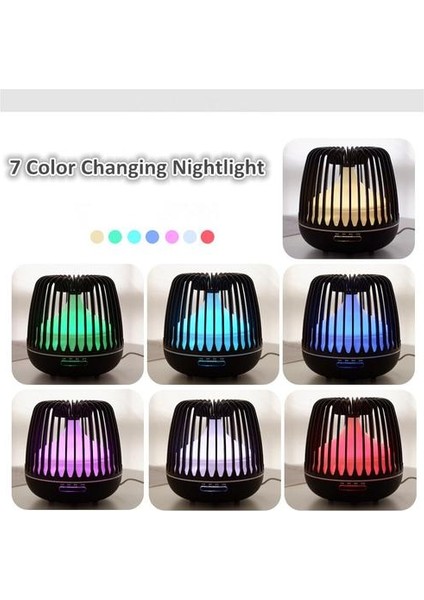 500ML Aroma Uçucu Yağ Difüzör Ultrasonik Hava Ahşap Tahıl 7 Renk Değiştirme LED Işık Serin Mist Difusor Ev Için Nemlemdirici (Yurt Dışından) modelleri