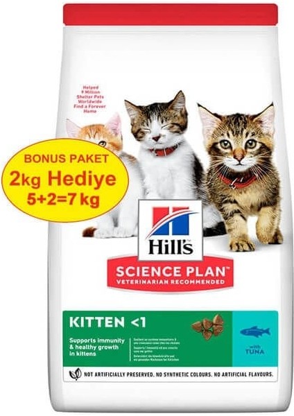 Kitten Ton Balıklı Yavru Kedi Maması 5 kg (+2 kg Hediyeli)