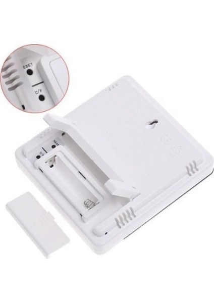 Masaüstü Dijital Termometre Nem Ölçer Saatli fiyatları