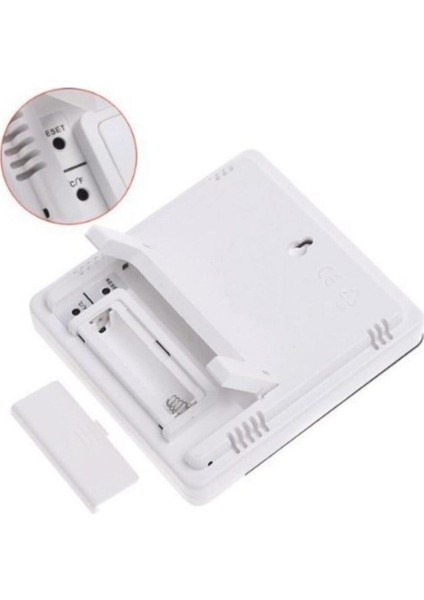 Saatli Masaüstü Dijital Termometre Nem Ölçer Higrometre fiyatları