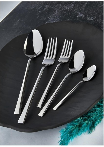 Öz Kır Plastik Gül Çelik Kaşık Çatal Seti 60 Parça Yemek Kaşığı/yemek Çatalı/tatlı Çatalı/tatlı Kaşığı/çay Kaşığı