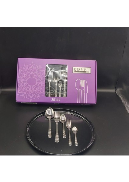 30 Parça Kaşık Çatal -Bergama Hediye Çeyiz Set