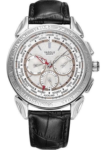 Erkek Kol Saati - Gümüş / Beyaz (Yurt Dışından)