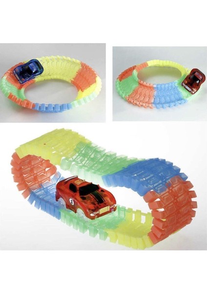 Kayyum Oyuncak Magic Tracks Parlayan Yarış Pisti Hareketli Raylar 168 Parça