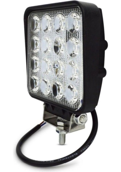 Hrpak 4 Adet 16 Ledli 3000 Lümen Off Road Çalışma ve Sis Lambası 48WATT-S Model