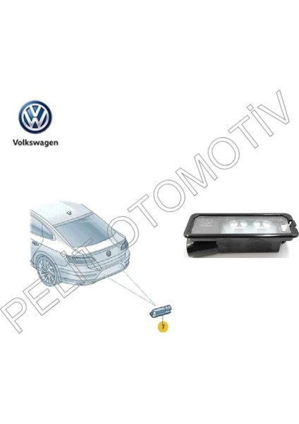 Oem Amarok Ledli Plaka Lambası 1K8943021D 1K8943021C