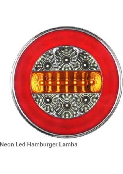 Çeray Neon LED Yuvarlak Hamburger Lamba 24V