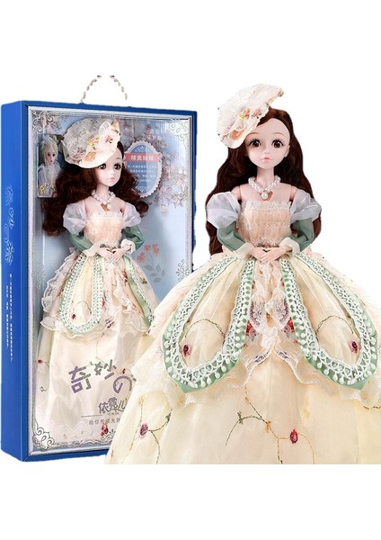 60CM Barbie Bebek Kutulu Oyuncak Seti - Sarı (Yurt Dışından)