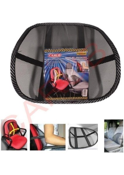 Carub Bel Destegi Sırtlık Fileli Siyah