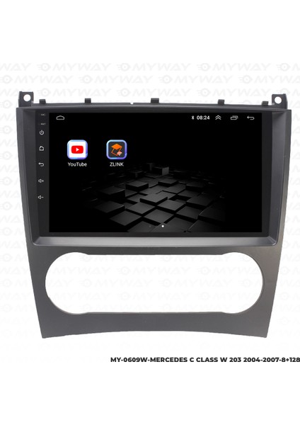 Mercedes C Class C200 (W203-W209) Android Multimedya 4gb Ram Carplay Navigasyon Ekran