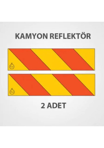 Leader E 37 Yönetmeliğe Uygun Kamyon Kasa Reflektörü 2 Adet Sa