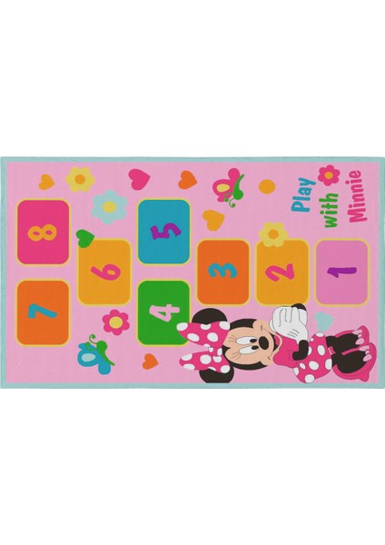 Mira 967 Pembe Minnie Mouse Çocuk Oyun Temalı Dokuma Taban Halı fiyatları