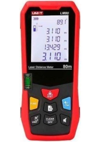 Unı-T LM80 80 Metre Lazer Metre Su Terazili Unit