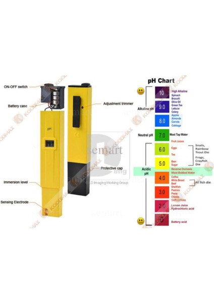 Ph Metre Su Sıvı Akvaryum Ph Ölçer