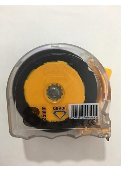 409 Şeffaf Şerit Metre 8 Mt. 25 mm