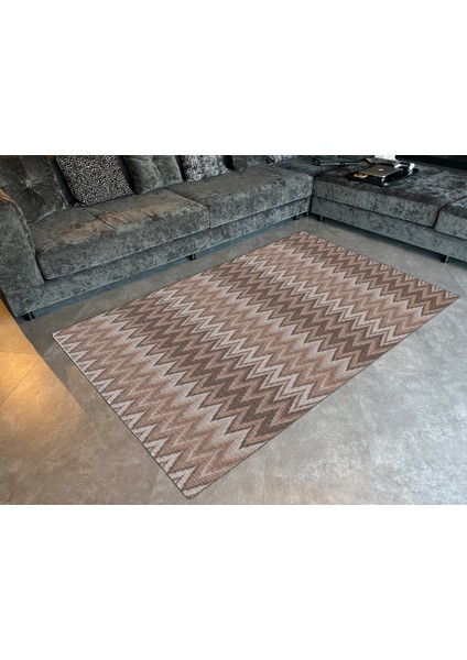mira 948 Zigzag Kahverengi Bej Dokuma Taban Halı fiyatları