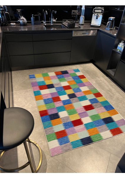 mira 1080 Çok Renkli Etnik Tema Dokuma Taban Halı