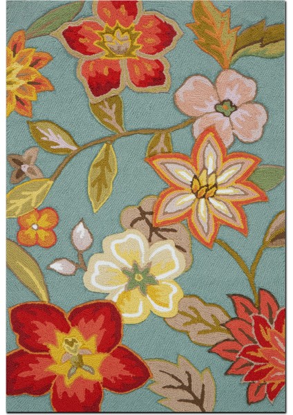 mira 1174 Yeşil Çiçek Desenli Dokuma Taban Halı fiyatları