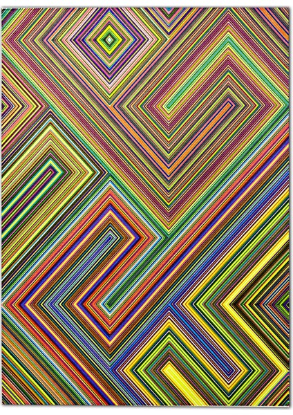 mira 1103 Geometrik Desenli Çok Renkli Modern Dokuma Taban Halı fiyatları