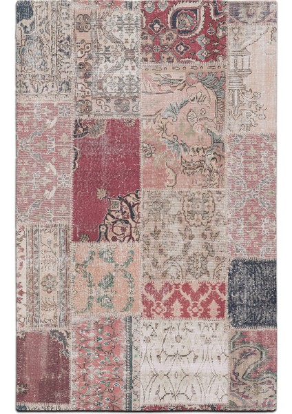 mira 973 Patchwork Vintage Görünüm Dokuma Taban Halı