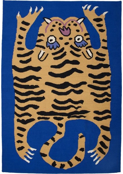 mira 1139 Mavi Kaplan Figürlü Dokuma Taban Halı fiyatları