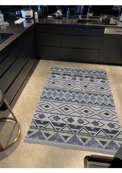 mira 939 Gri Etnik Desenli Çok Renkli Dokuma Taban Halı fiyatları